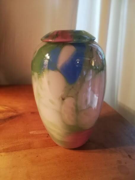 Multicoloured vase