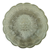 1970s mid century SCONCE or CEILING FIXTURE petal-shaped glass
