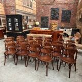 Suite of 23 bistro chairs