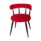Cocktail chair in red moumoute