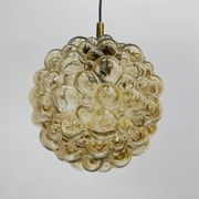 XL Helena Tynell glass bubble hanging lamp pendant, 1970s