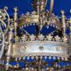 Large Antique Metal Chandelier