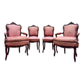 Mobilier de salon en acajou de style Louis XV, XIXème siècle