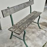Old patinated garden bench 1950s