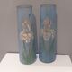 Paire de vases verre Art déco années 1930