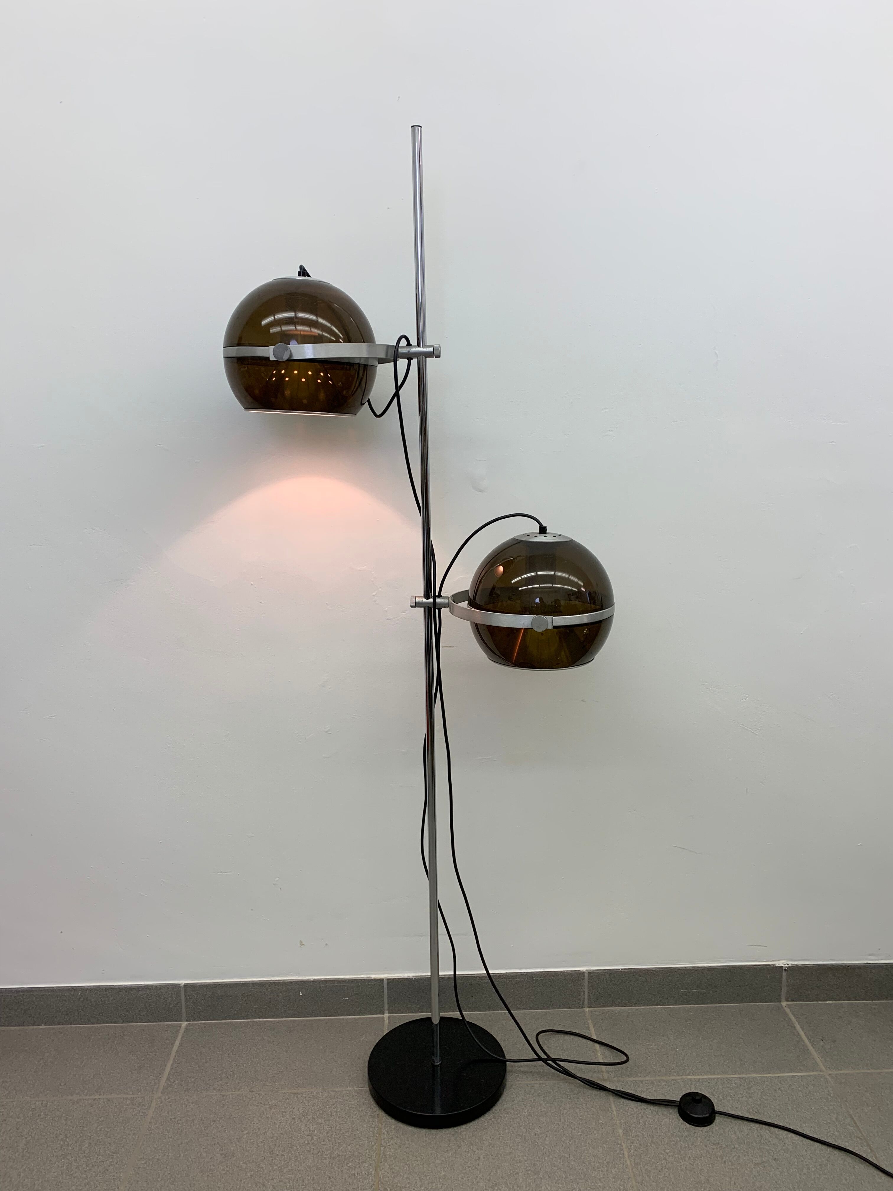Vintage Dijkstra globe floor lamp , 1970