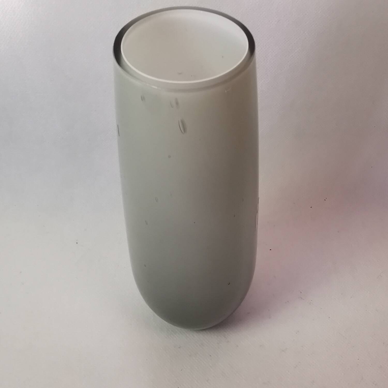 Pretty Soliflore Vase in Green / Gray Flowing Glass