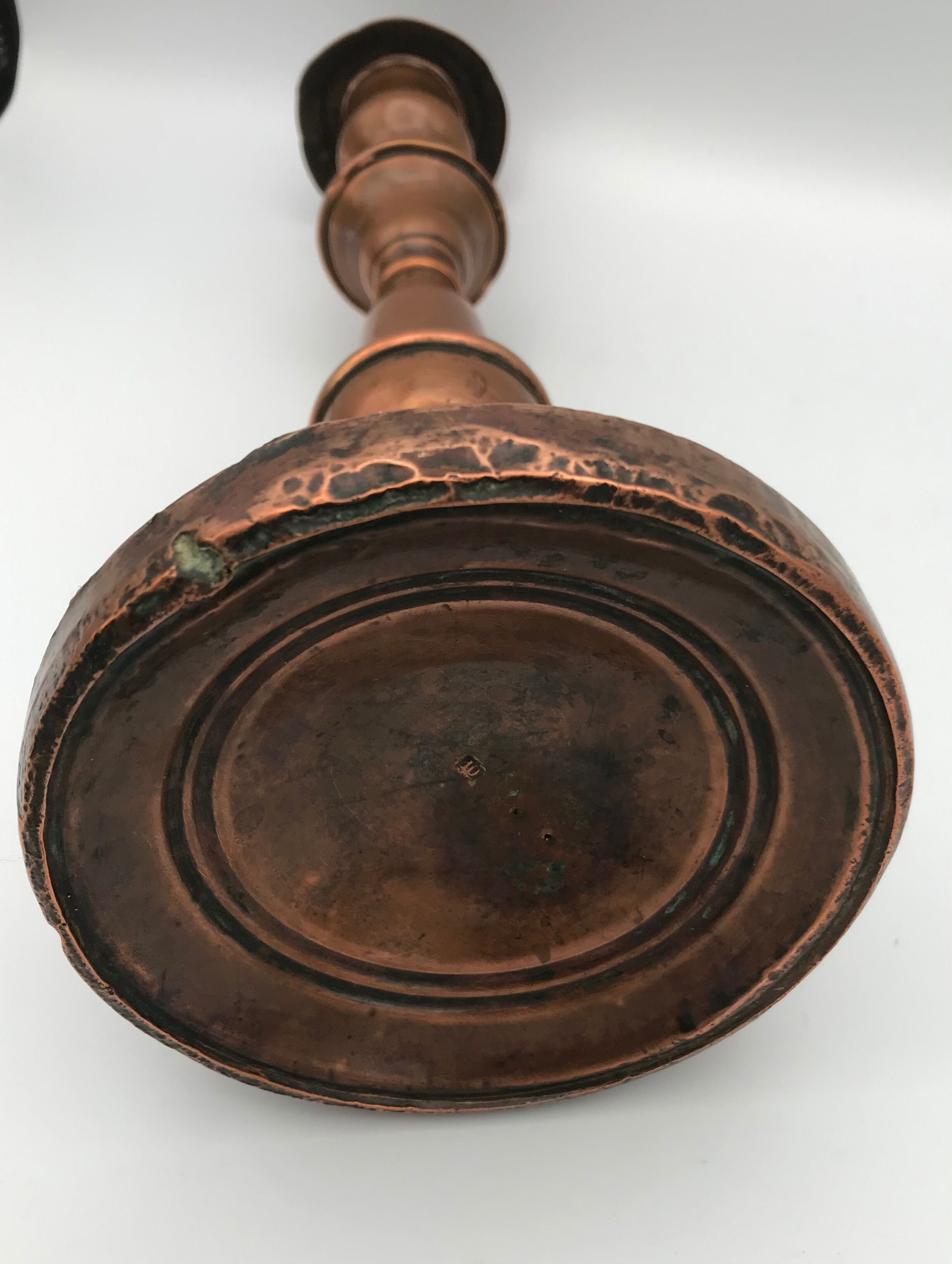 Chandelier old candlestick in cuivre 28.5 cm