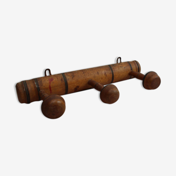 Old wooden coat rack