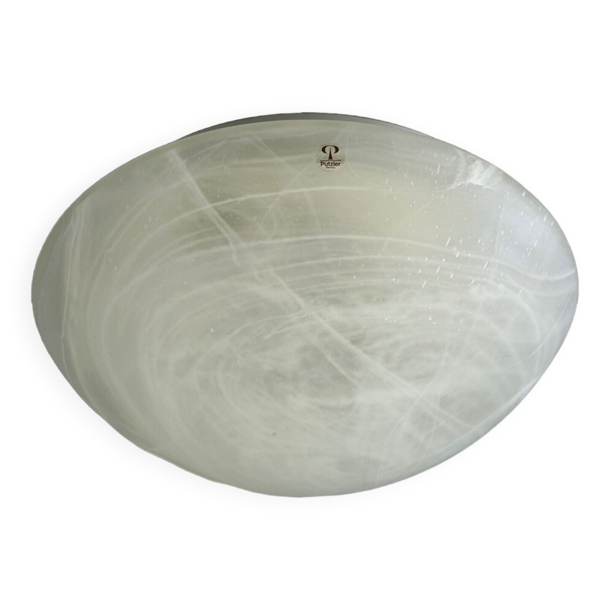 60s 70s Peill & Putzler Germany Plafoniere ceiling lamp glass space design