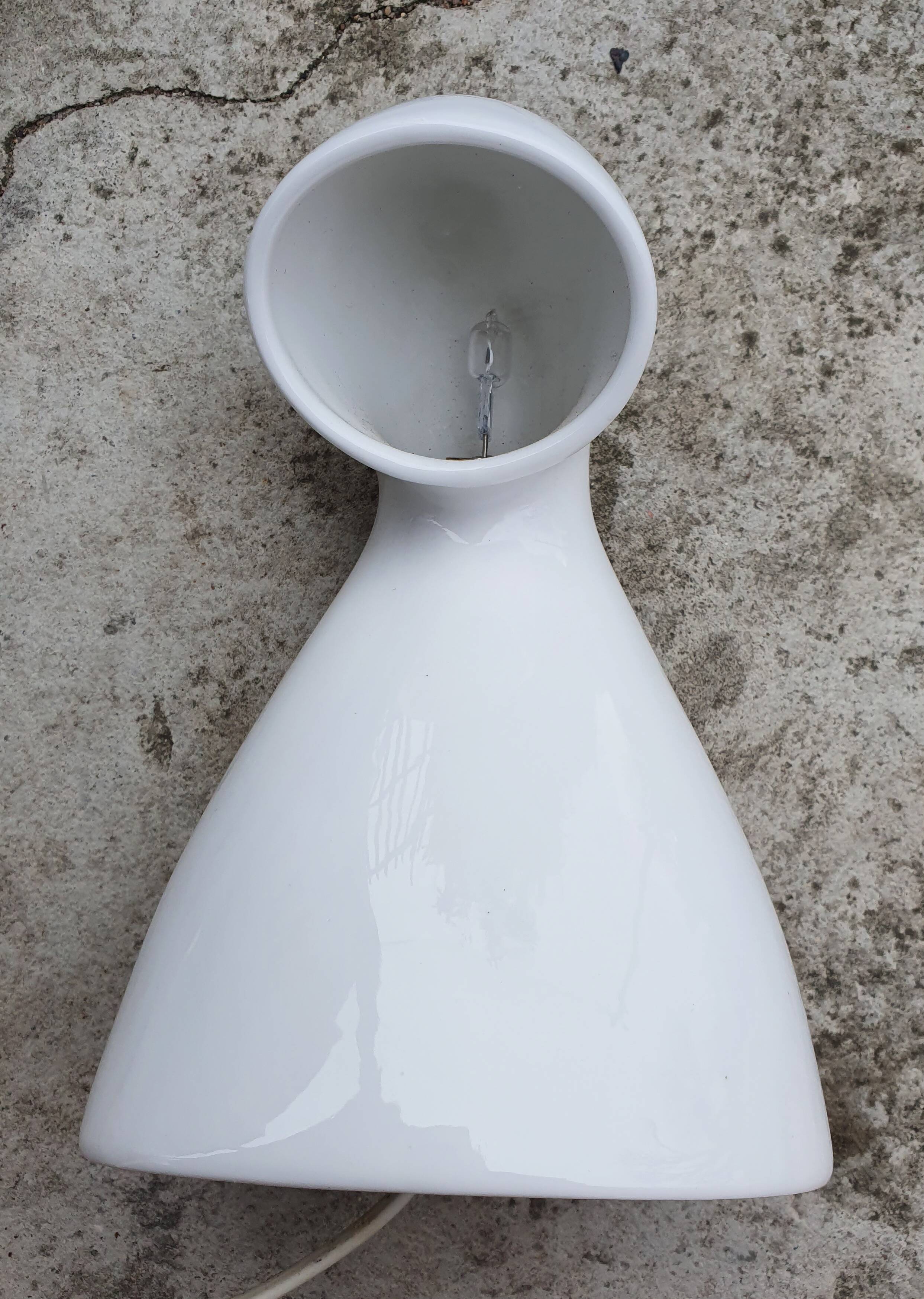 Savinel Rozé design ceramic lamp for Greenage, 80s