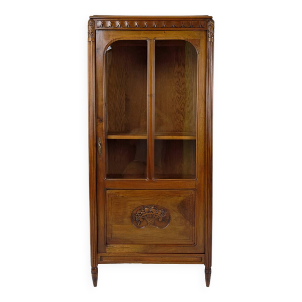 Vitrine Art Déco en noyer, France, Circa 1920