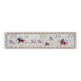 Hand-knotted rug, vintage Turkish rug 50x186 cm