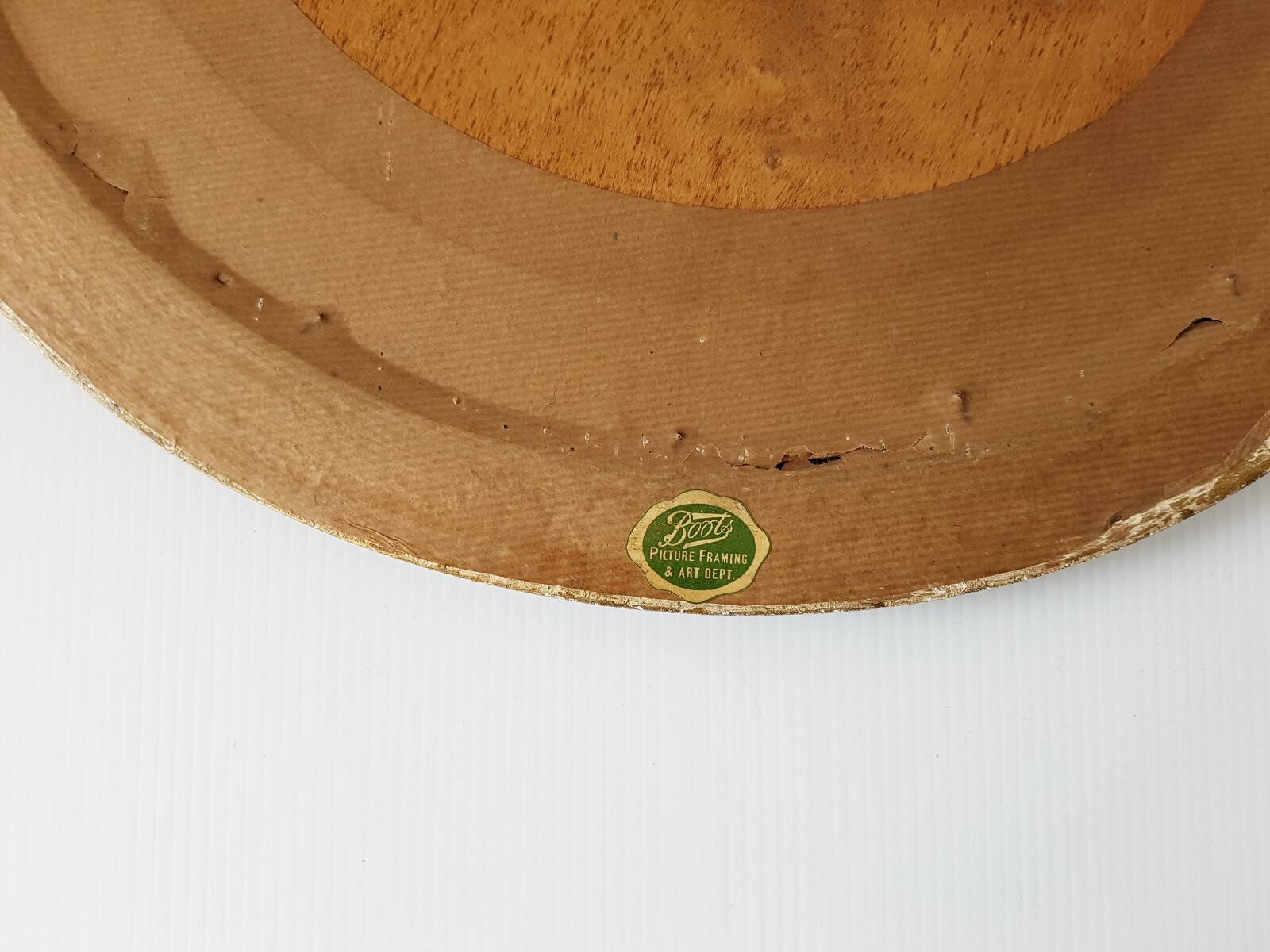 Set of 2 vintage art deco round frames 1940s 1950s cecile hay boots 40s