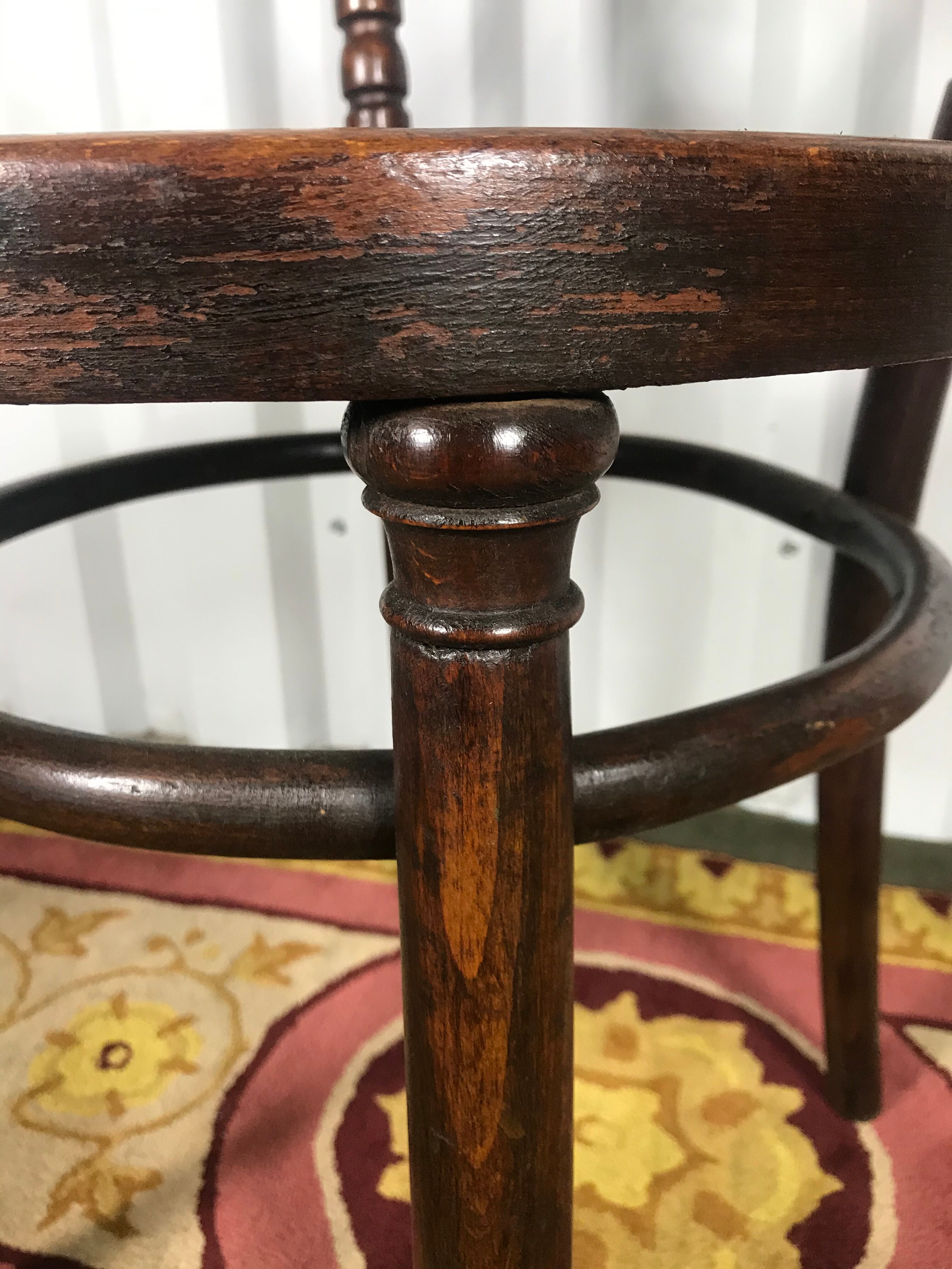 6 Josias Eissler bistro chairs - restored