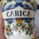 Old apothecary jar in pewter and porcelain