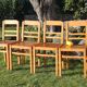 Série de 4 chaises "ELF indislocables"