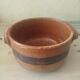Old terracotta casserole