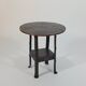 Antique Viennese side table handcrafted in wrought iron.