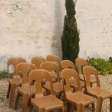 Set of 10 Massonet chairs