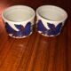 3 Coquetiers + salt shaker Villeroy Boch acapulco , vintage , ceramic