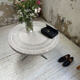 Table basse Heinz Lilienthal mosaïque marbre