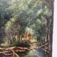 "Study for the fallen tree" oil on canvas signed 1925
