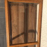 Old 1900 solid oak jewelry showcase