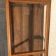 Old 1900 solid oak jewelry showcase