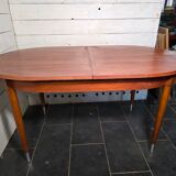 Scandinavian extendable teak table from the 1960s (butterfly extension)