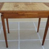 Italian wooden table with 2 extensions from 90 cm to 150 cm, completely restored