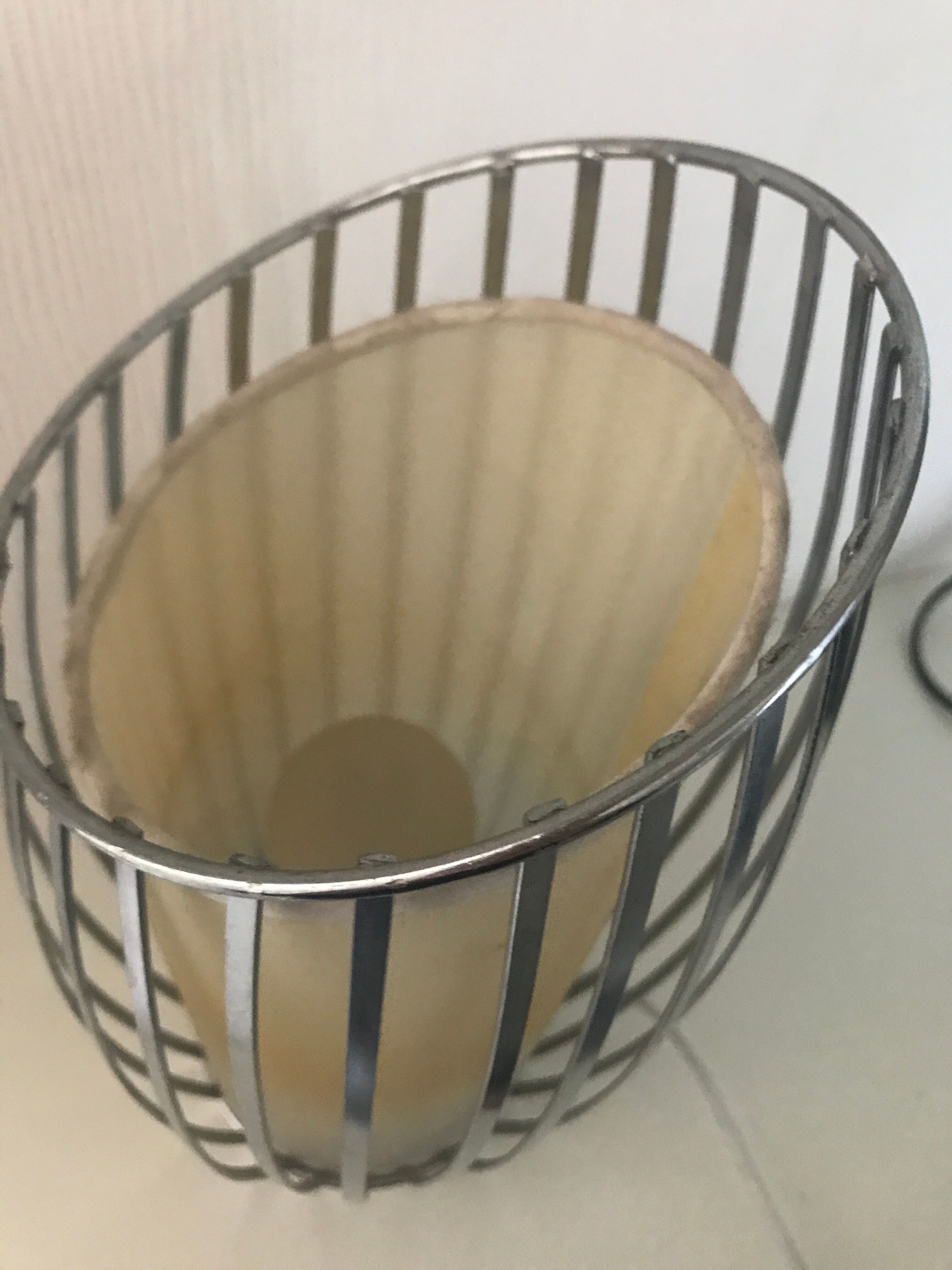 Vintage modernist metal lamp