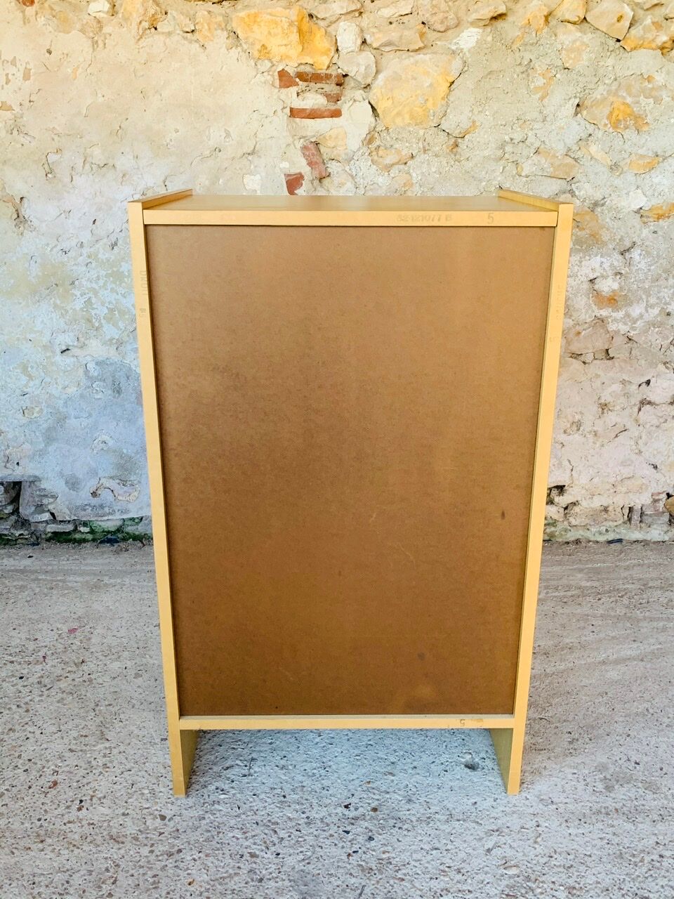 Vintage chest of drawers with 5 drawers by Capelle circa 70's