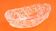 Bowl / Fruit bowl transparent glass with floral decoration