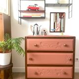Art Deco chest of drawers and terracotta