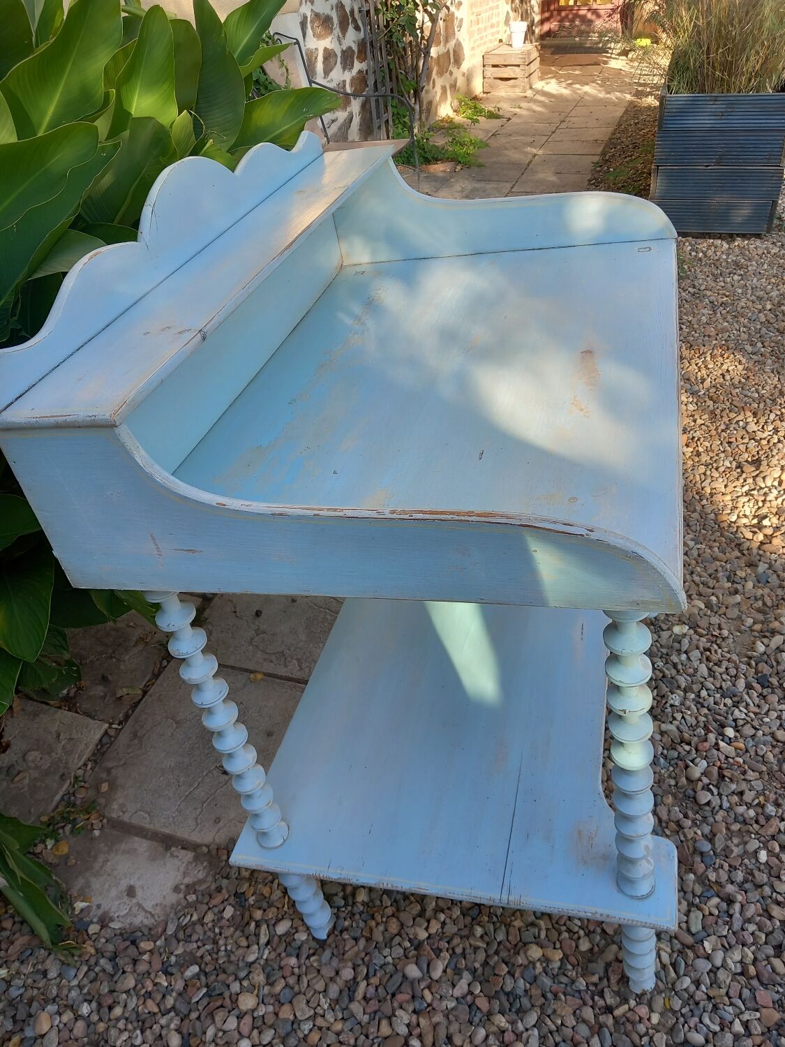 Table de toilette bois