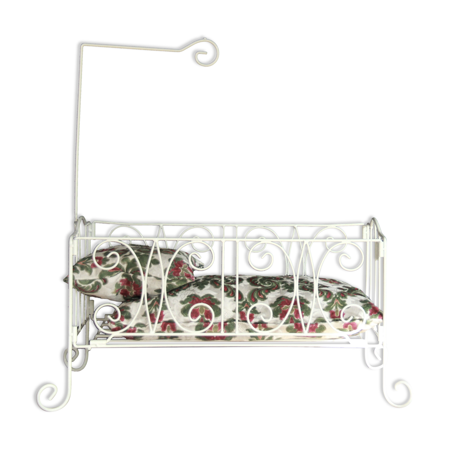Wrought iron doll bed