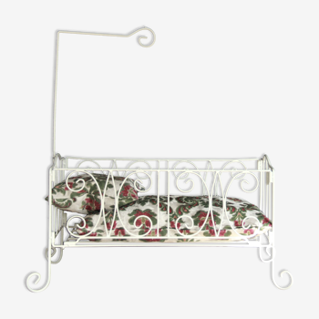 Wrought iron doll bed