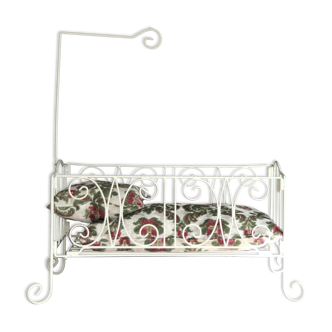 Wrought iron doll bed