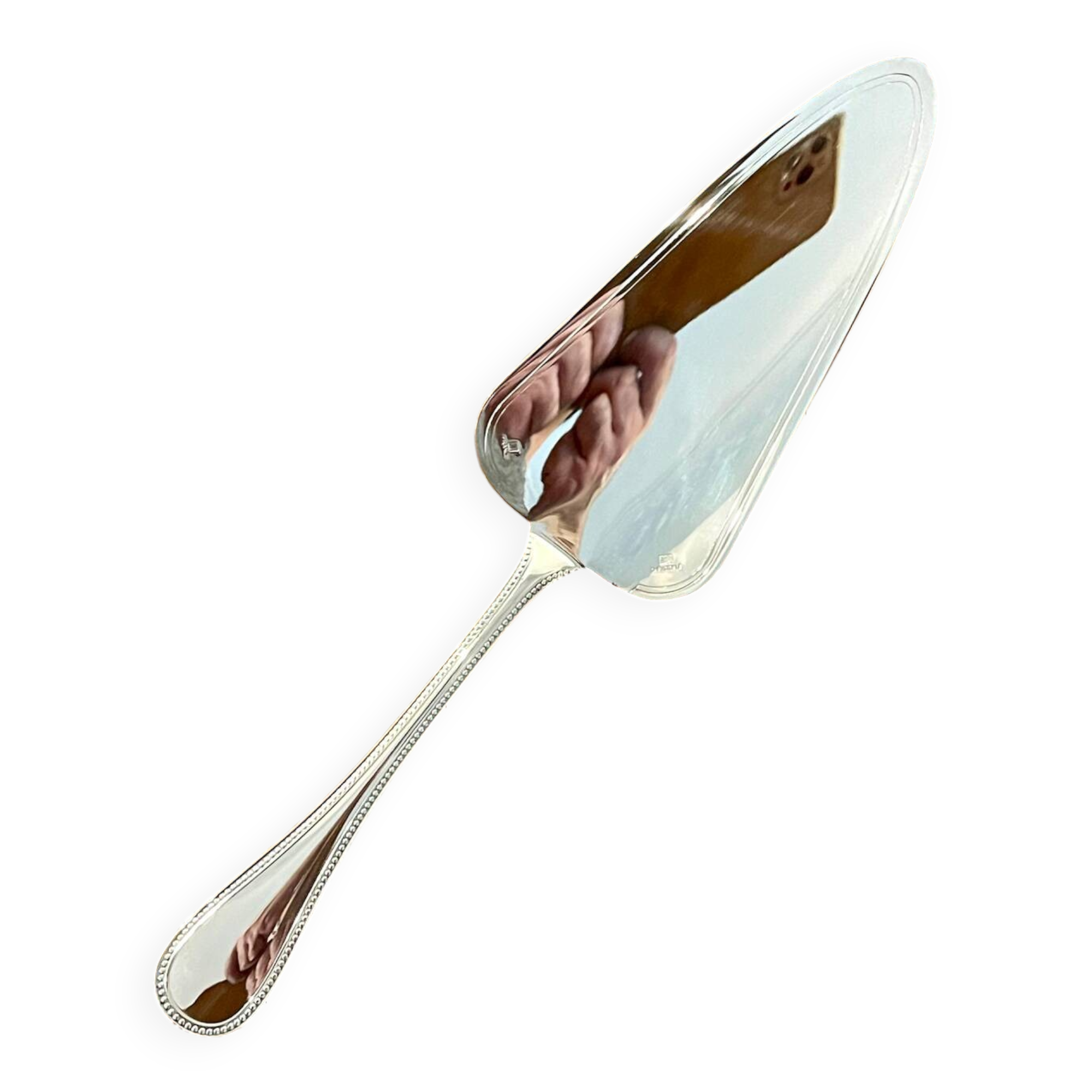 Christofle pearls, cake pie server, new condition