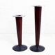 Pair of wood and stone candlesticks