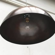 Mid-century copper dome pendant