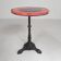 Bistro table with a cast iron base and a traffic sign as a tabletop, Paris 1920s.