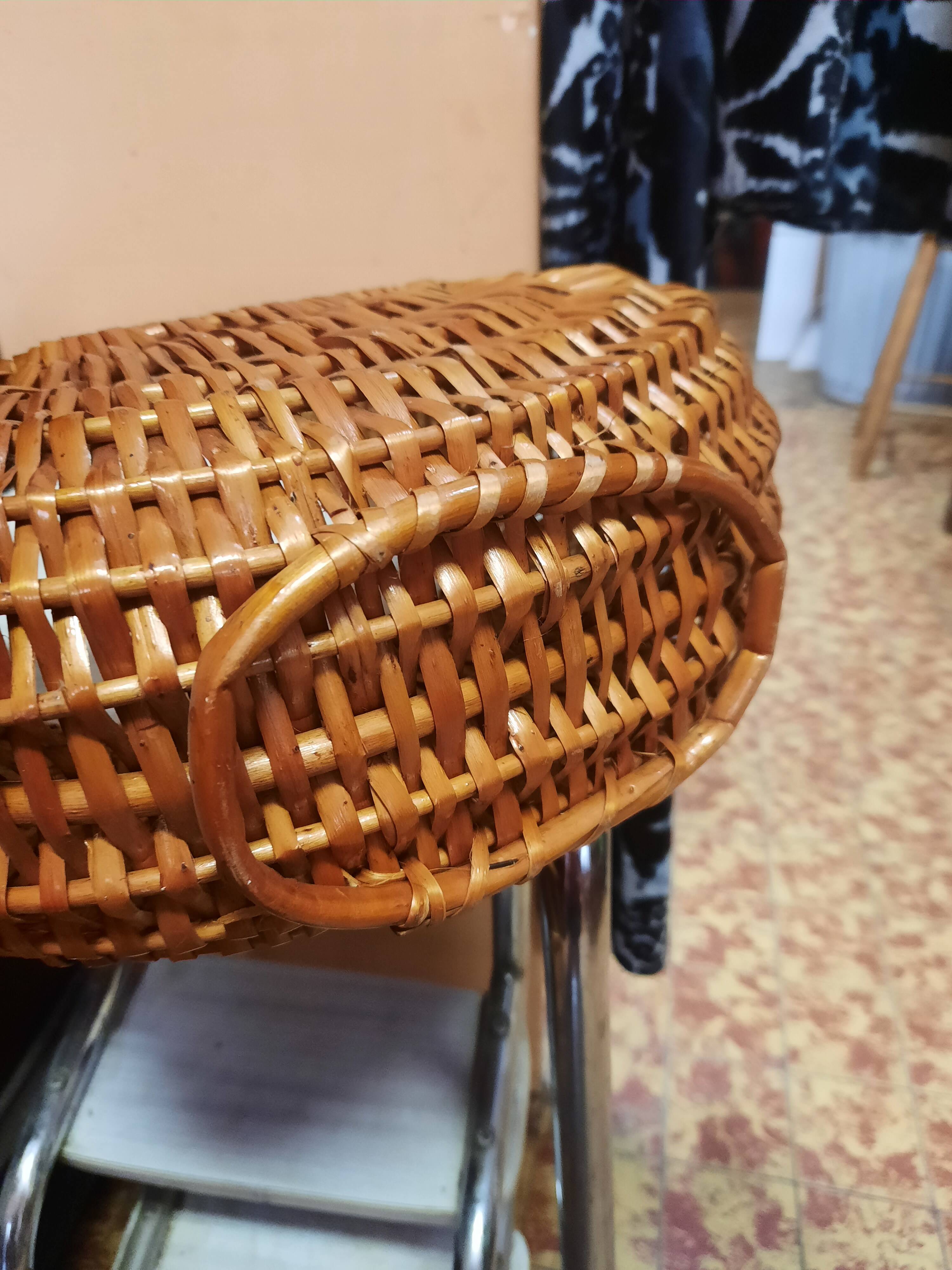 Vintage wicker basket