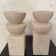 Pair of postmodern candlesticks 1980