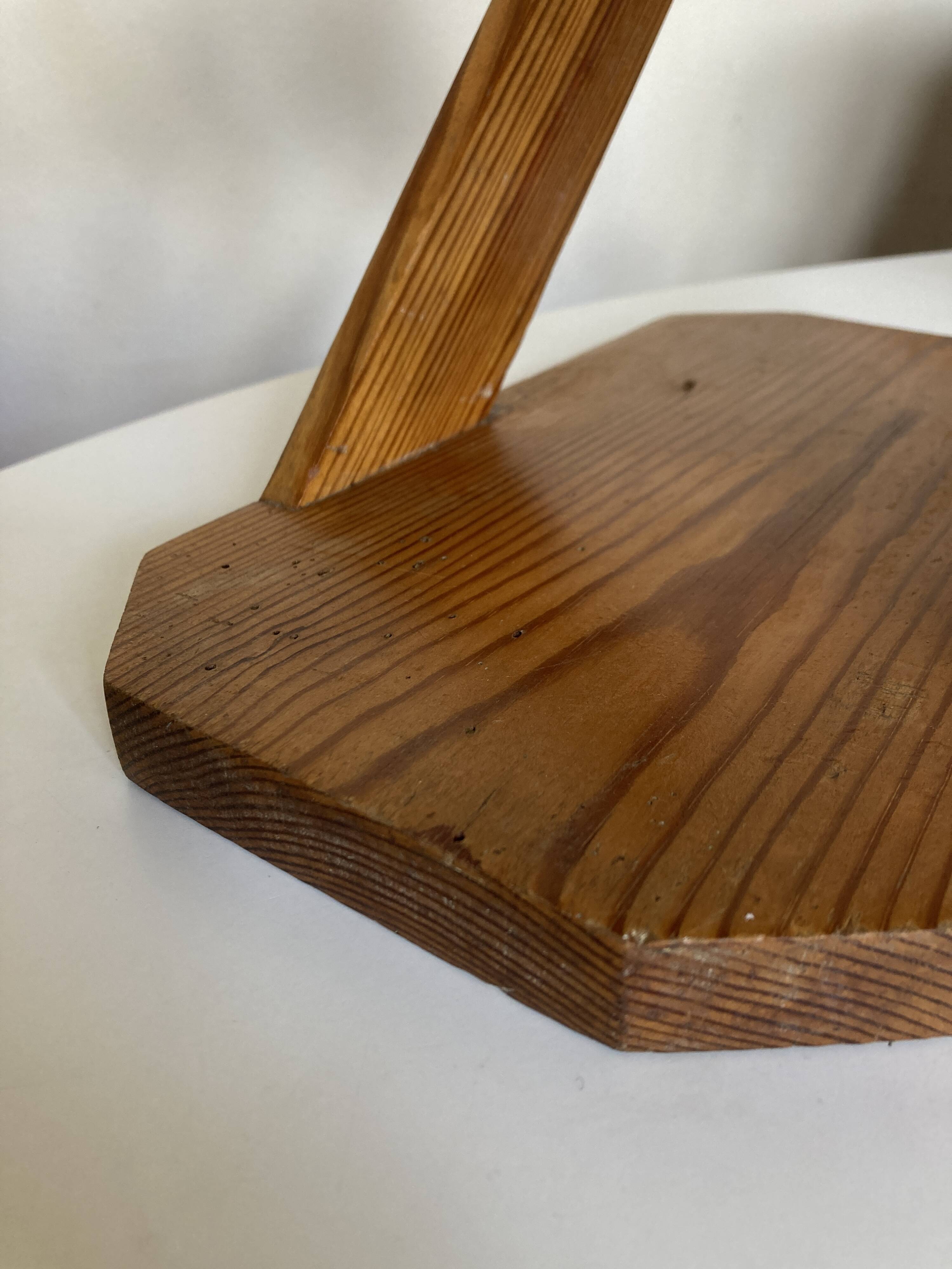 Articulated cocotte lamp in pine wood 1970