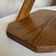 Lampe cocotte articulée en bois de pin 1970