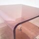 Vintage smoked plexiglass dessert trolley 70s by Michel Dumas