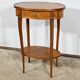 Small Marquetry Living Room Table, Louis XV / Louis XVI Transition style – 1920