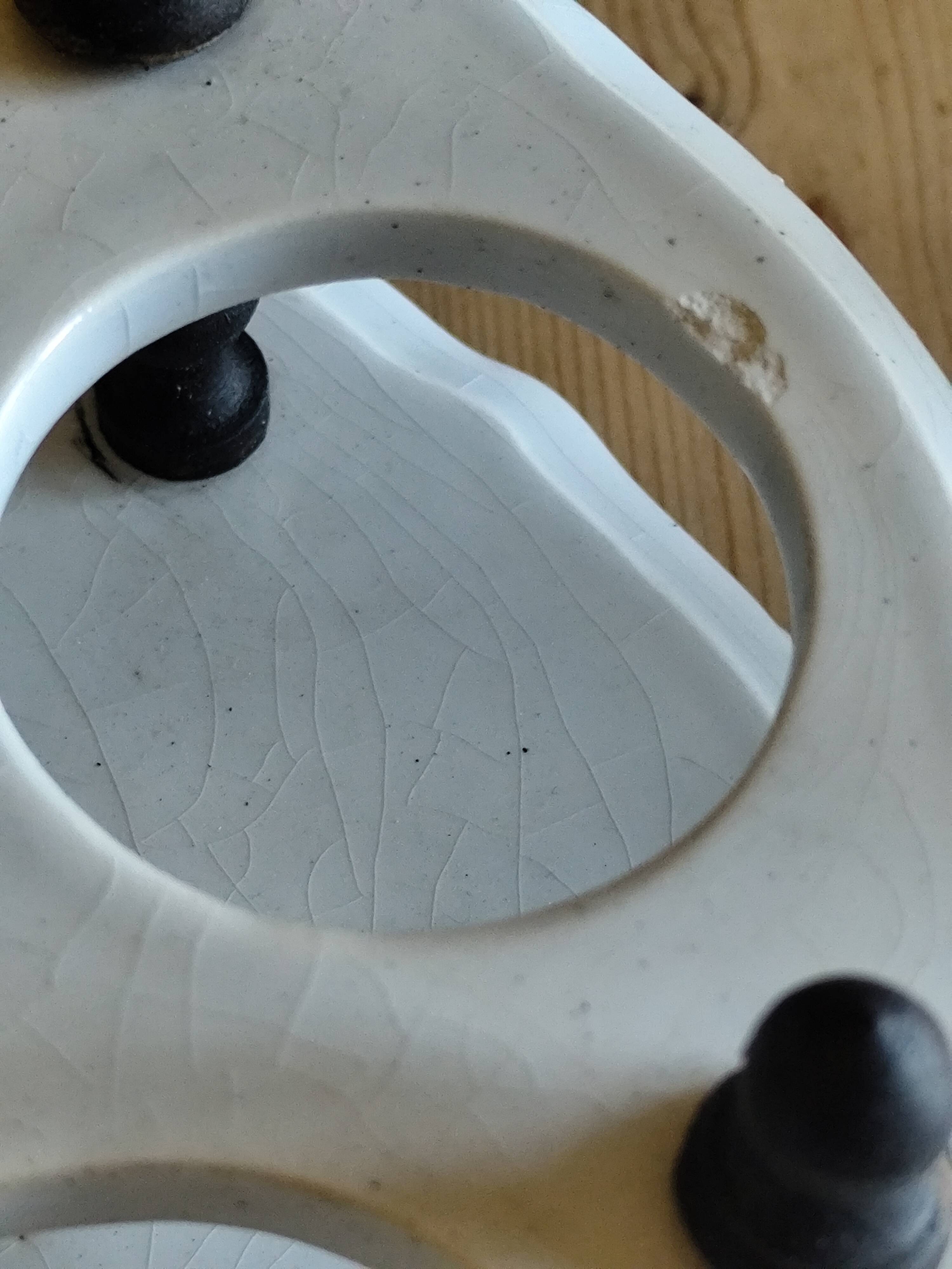 Serviteur de table 1900, 5 récipients pour huile vinaigre condiments  Gien